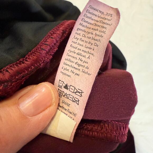 Spanx Dark Red Velvet Jeggings size XL - Picture 6 of 10